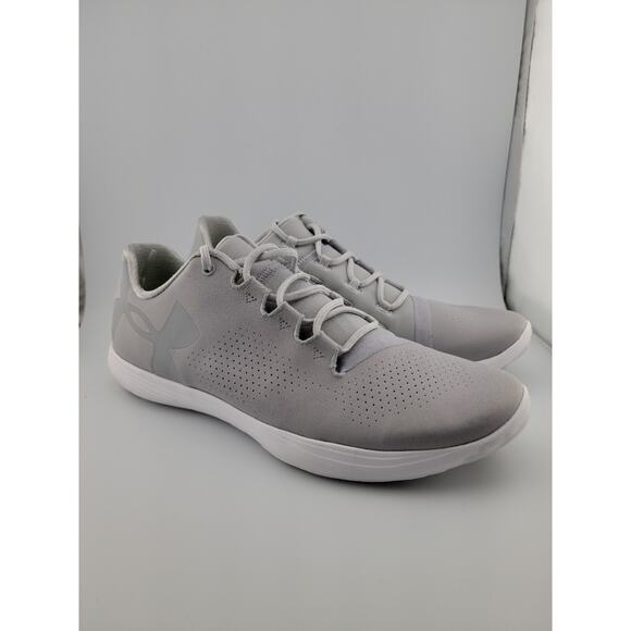 Under Armour Women's Shoe Sneaker Gray White Street Precision Low Size 8.5 - Picture 1 of 9